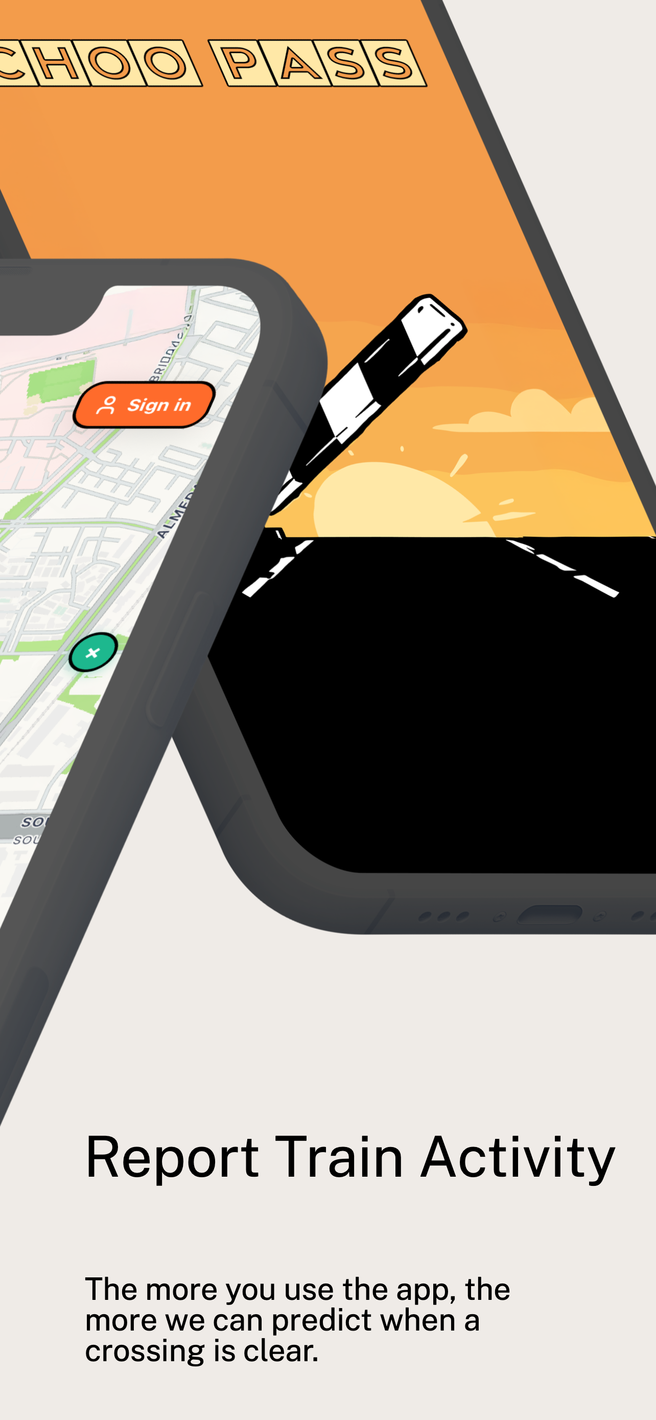 Report Train Activity - one tap reporting